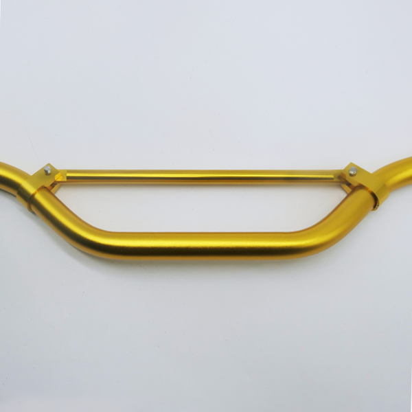 Anodised Alloy Gold, Motorcycle Handlebars with brace 22mm,