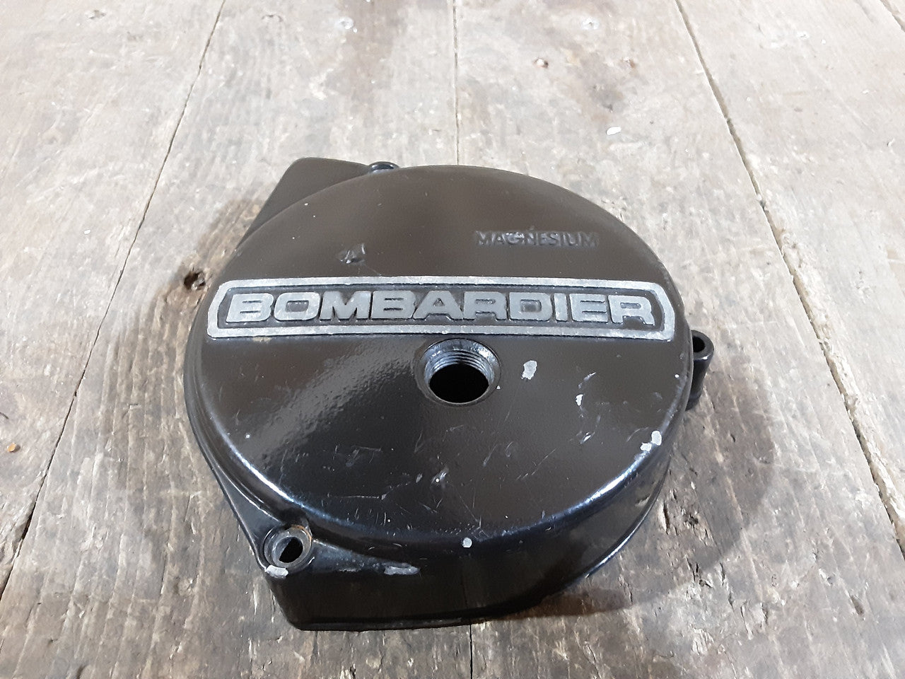 Bombardier Motorcycle ,Engine Casing, Used Part in Good Condition