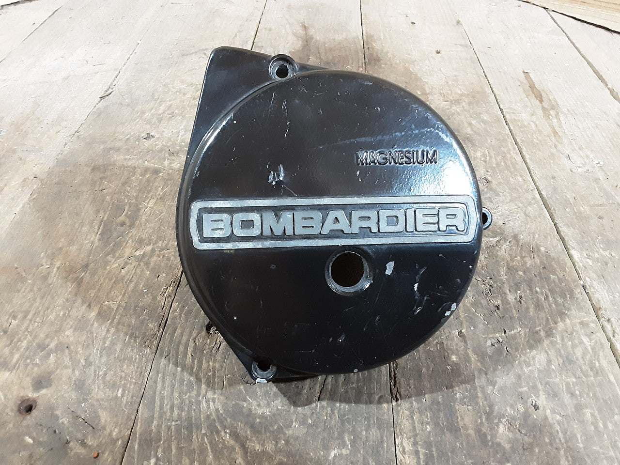 Bombardier Motorcycle ,Engine Casing, Used Part in Good Condition