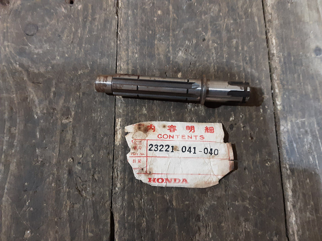 Honda ATC70 ,Transmission Counter Shaft, Genuine NOS Honda Part Number 23221-041-040