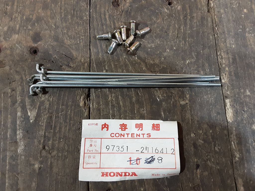 Honda ,Spoke B Front with Nipples, Genuine NOS, Part Number 97351-2116412