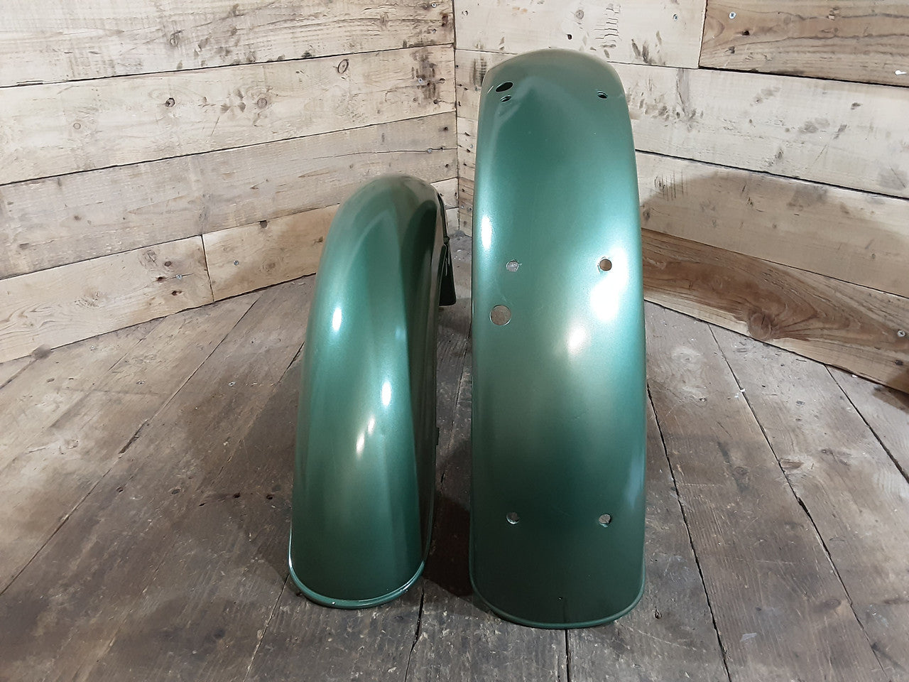 BSA C15 Star ,B40 Front and Rear Mudguard ,Green Very Nice Condition