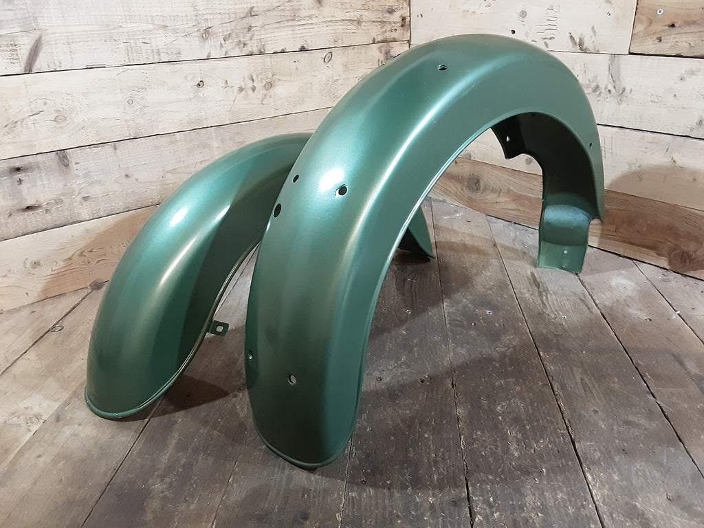 BSA C15 Star ,B40 Front and Rear Mudguard ,Green Very Nice Condition