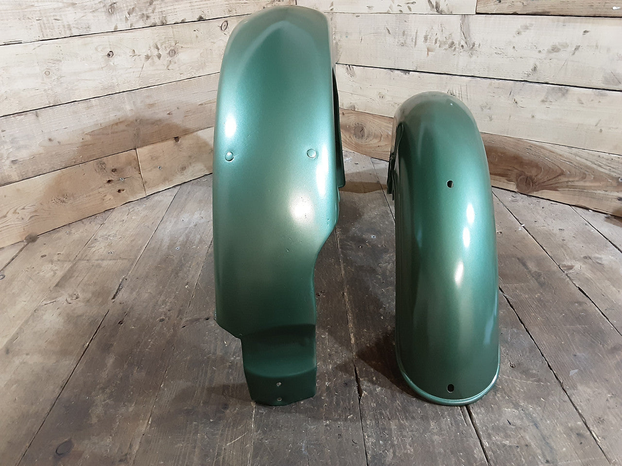 BSA C15 Star ,B40 Front and Rear Mudguard ,Green Very Nice Condition