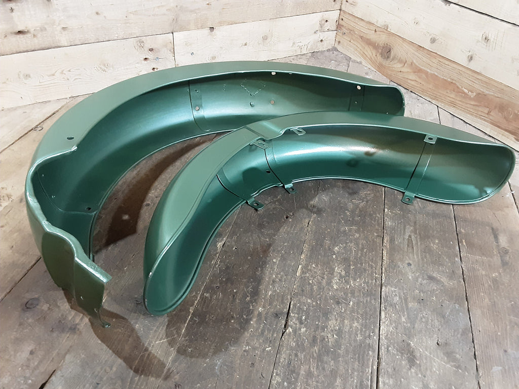 BSA C15 Star ,B40 Front and Rear Mudguard ,Green Very Nice Condition