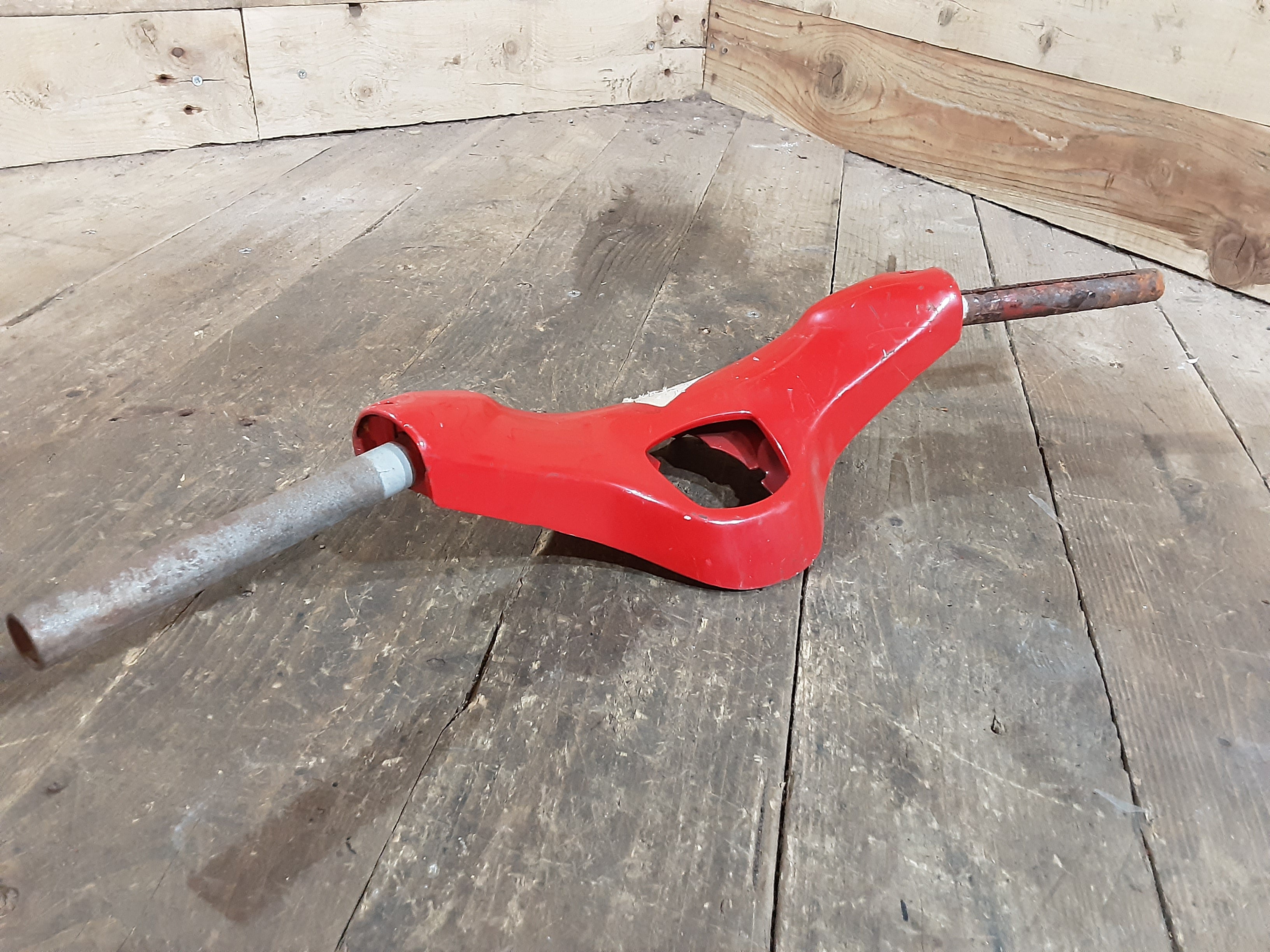 Honda C100 C102 ,Steeering Handlebar, Red Honda Part Number 53100-001-345C