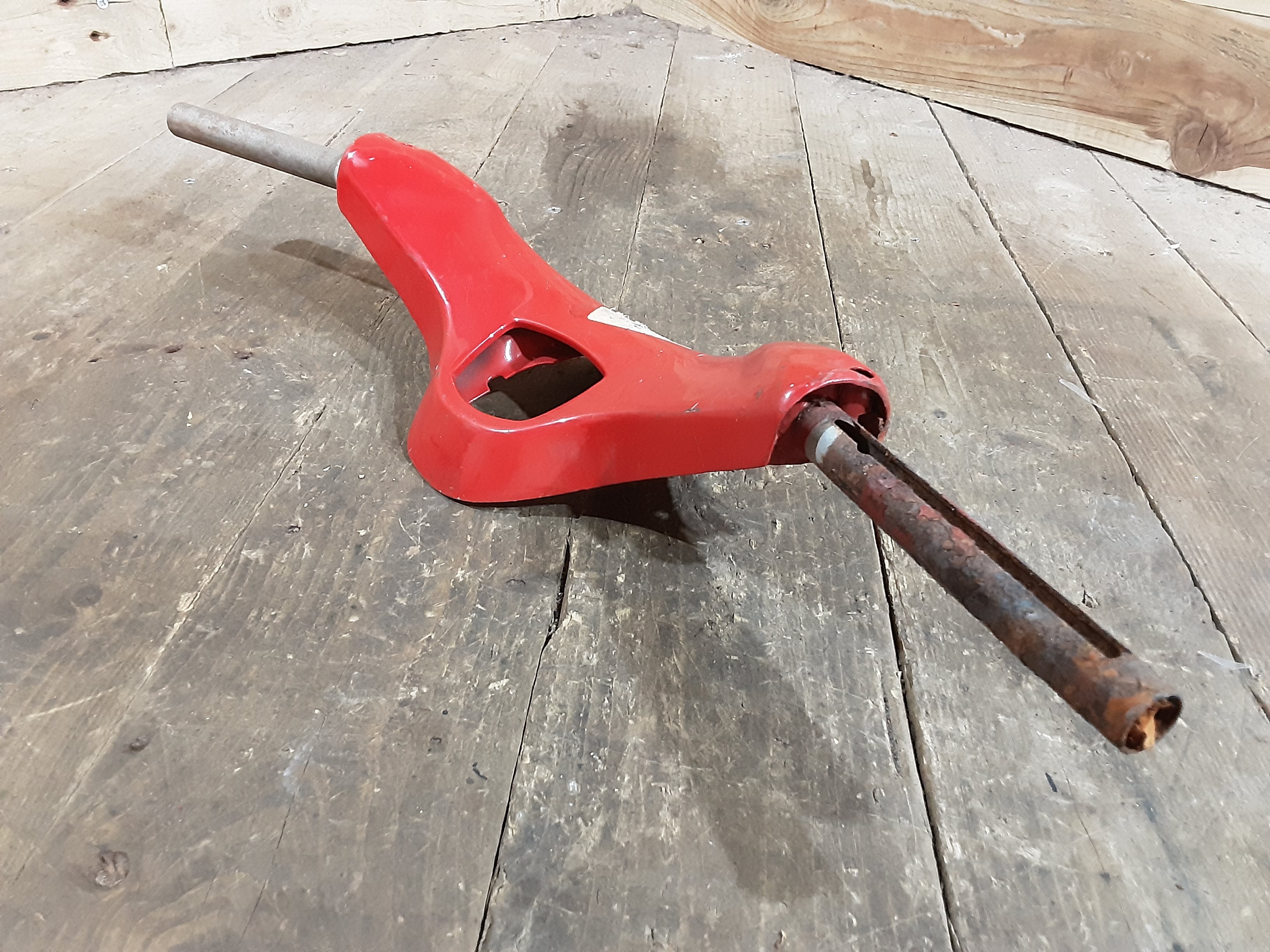 Honda C100 C102 ,Steeering Handlebar, Red Honda Part Number 53100-001-345C