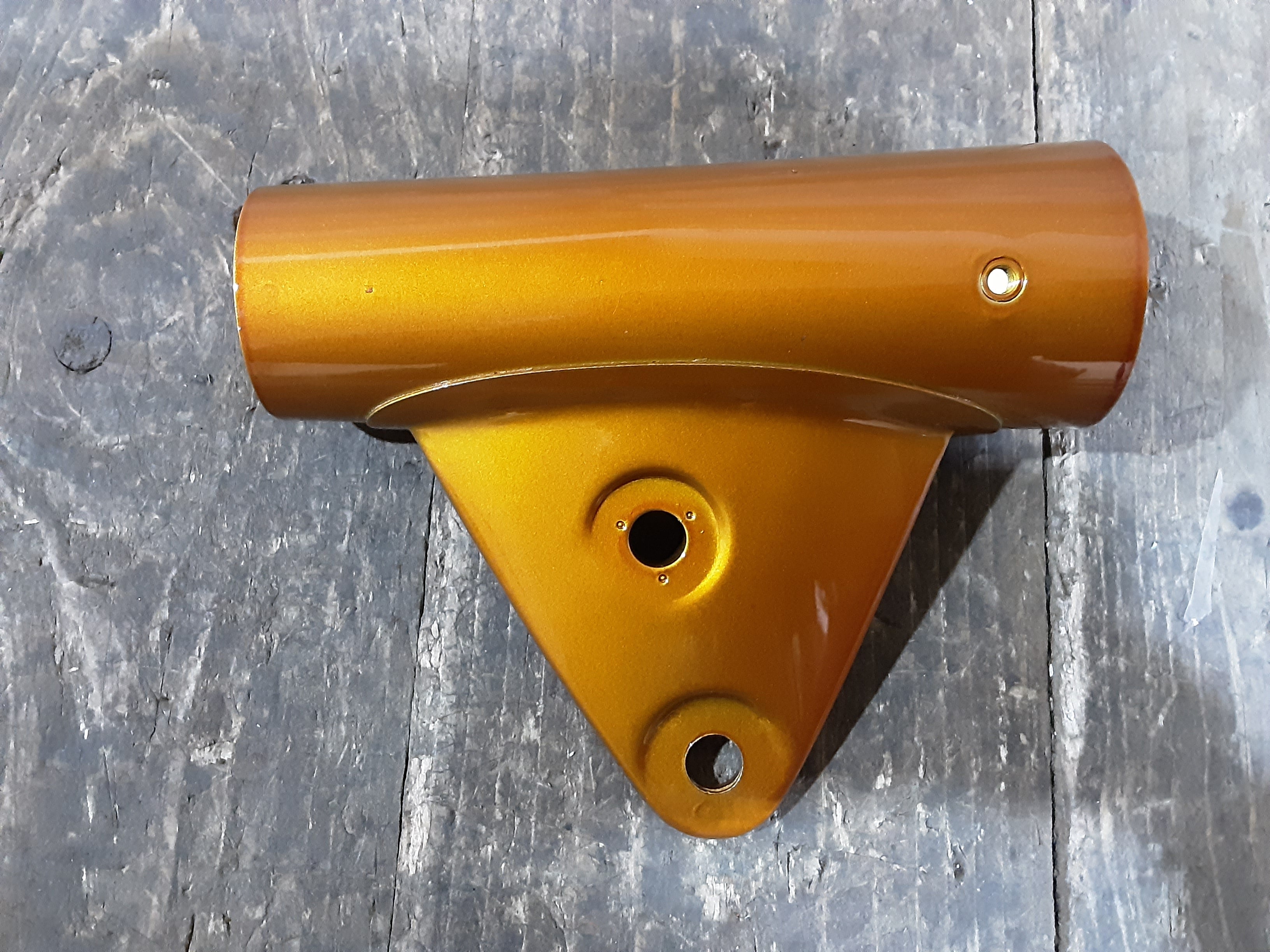 Honda CB450 ,Left Fork Cover, Gold Genuine NOS Honda Part Number 51606-292-672CQ