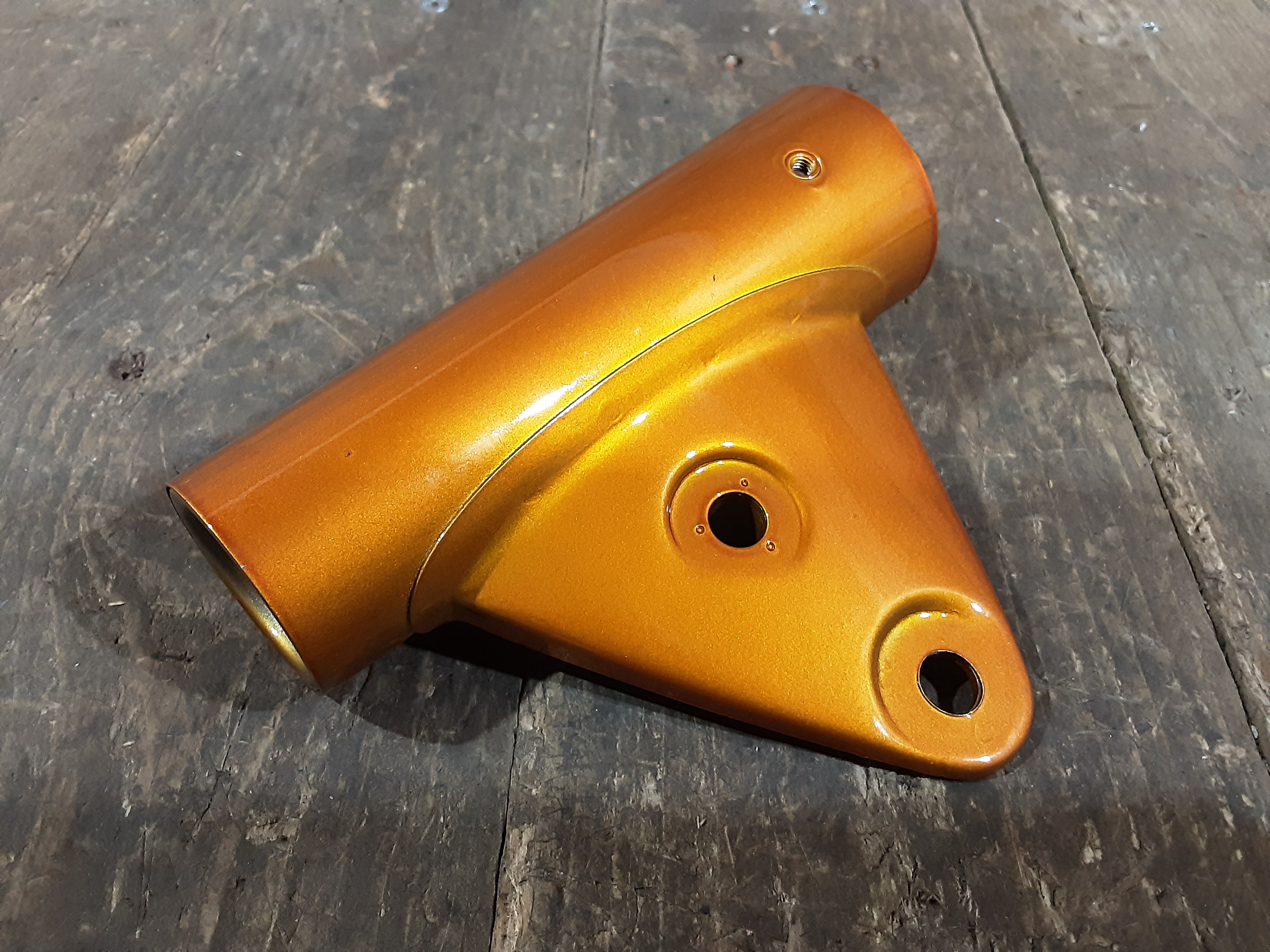 Honda CB450 ,Left Fork Cover, Gold Genuine NOS Honda Part Number 51606-292-672CQ