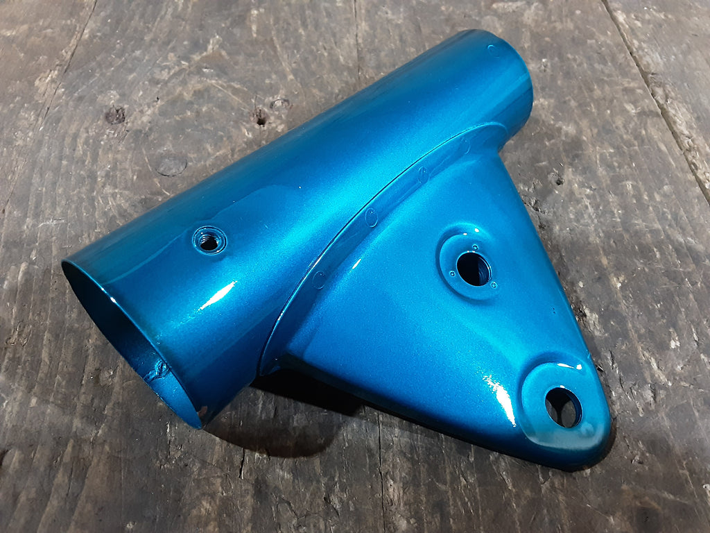 Honda CB450 ,Right Fork Cover, Blue Genuine NOS Honda Part Number 51602-292-672AZ