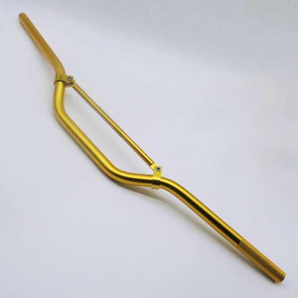 Anodised Alloy Gold, Motorcycle Handlebars with brace 22mm,