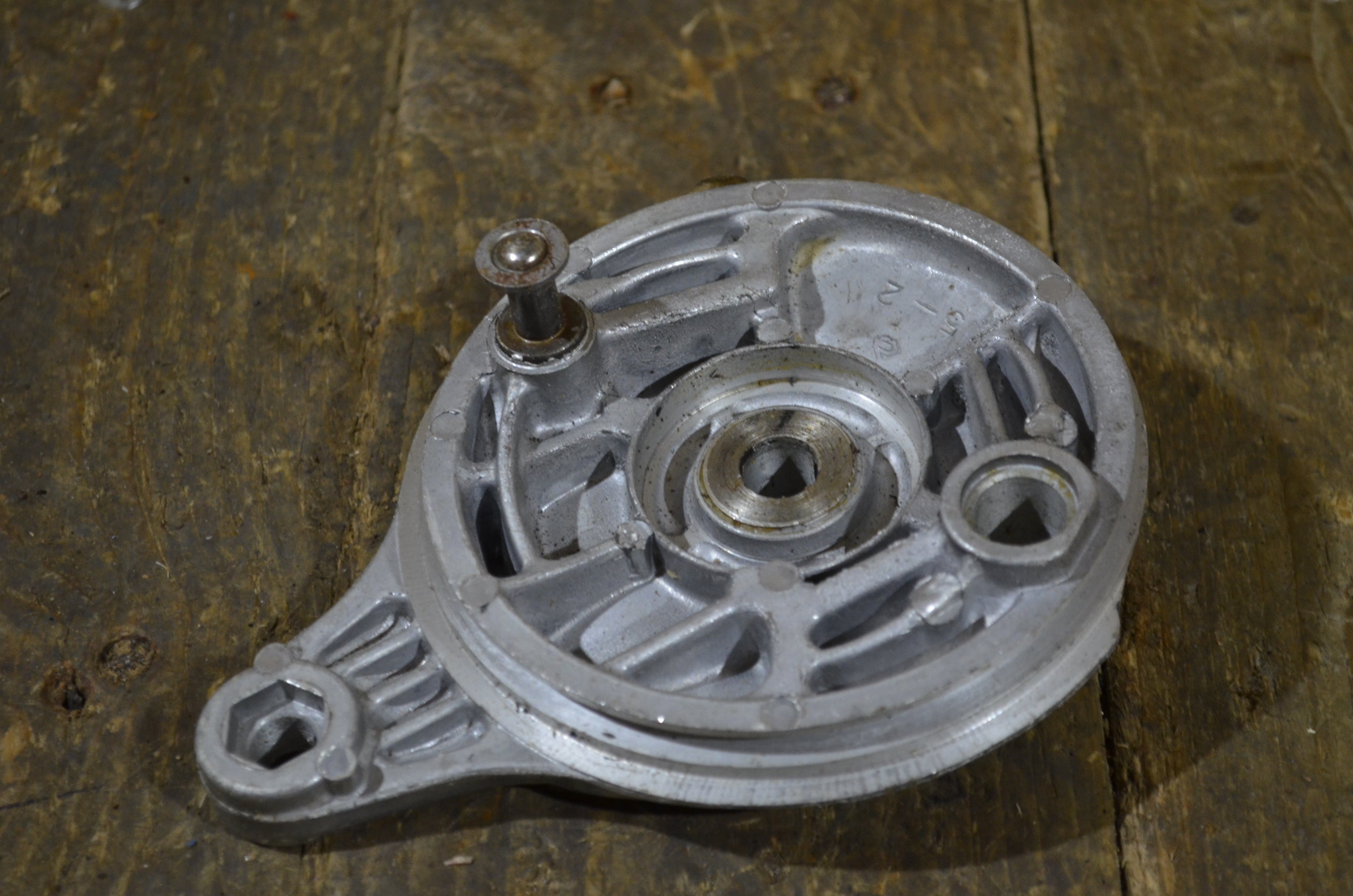 Honda C50 ,Rear Brake Plate, Good Used Condition Honda Part Number 43100-028-020