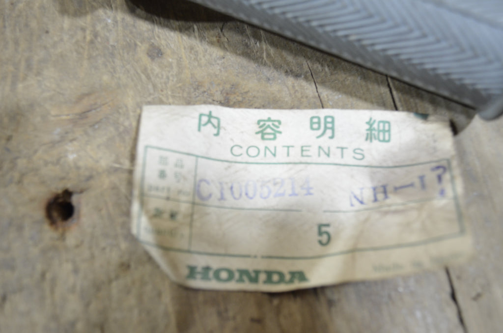Honda C100 C102 ,Left Side Rubber Grip, Genuine NOS Honda Part Number 53166-001-000B