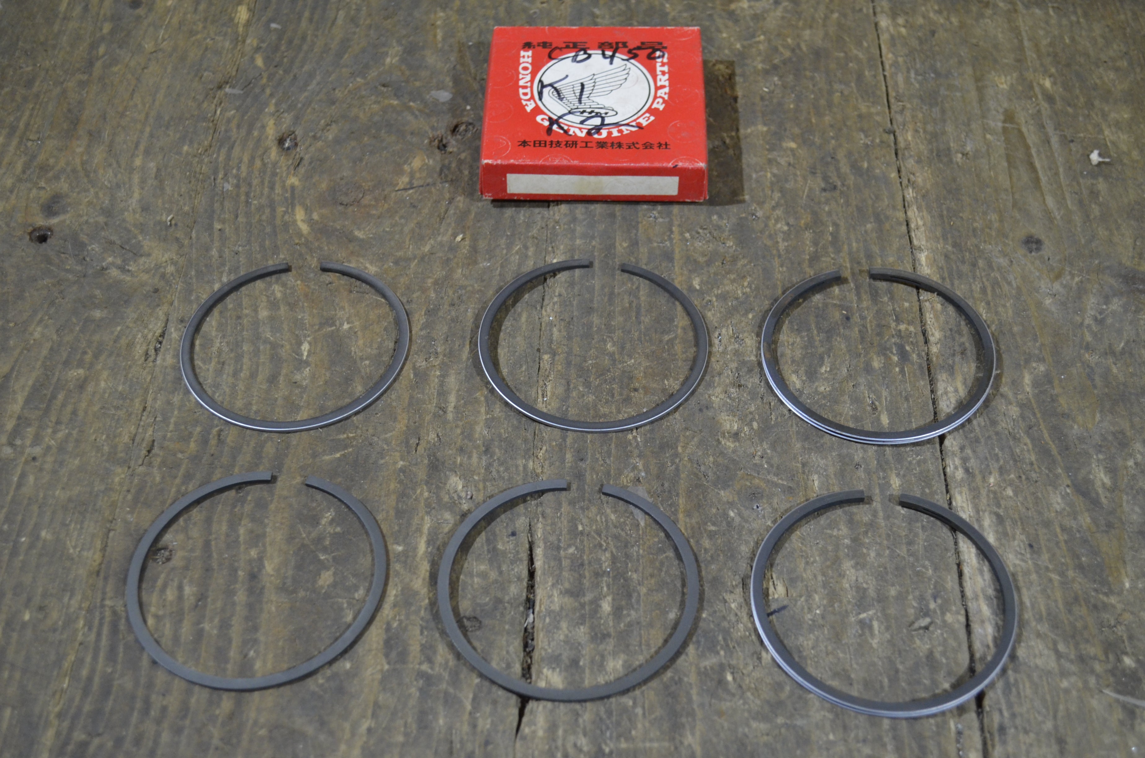 Honda CB450 ,Piston Rings (0.25), Genuine NOS Honda Part Number 13021-292-000