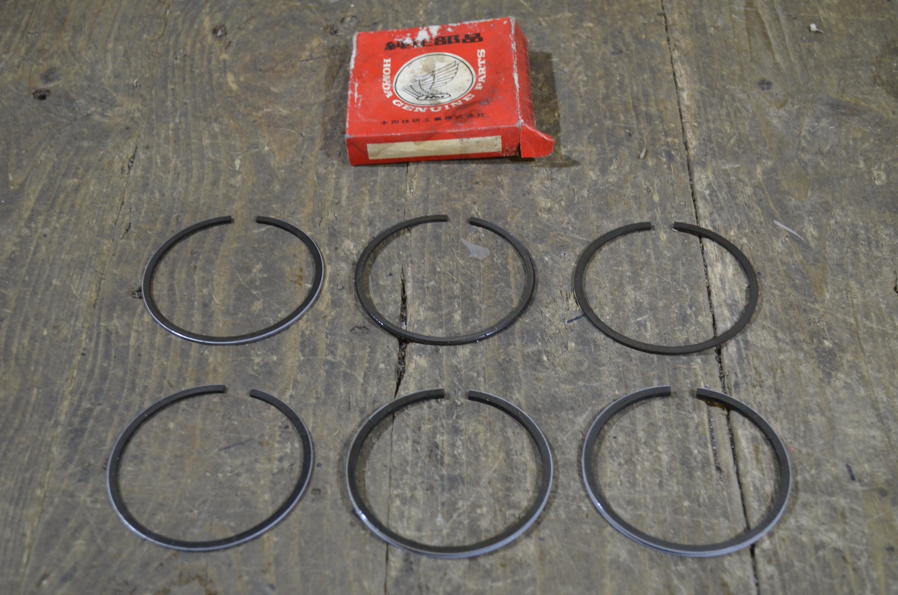 Honda CB450 ,Piston Rings (0.25), Genuine NOS Honda Part Number 13021-283-000