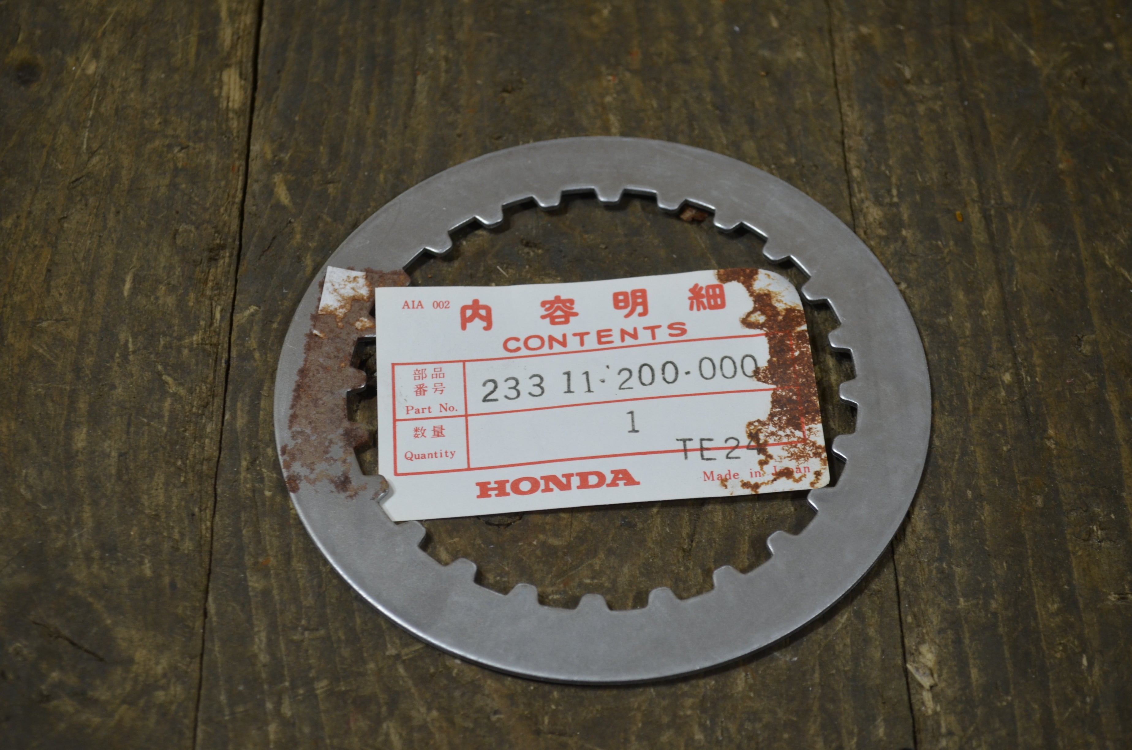 Honda C92 C95 CA160 CA17 ,Clutch Plate A, Genuine NOS Part Number 23311-200-000