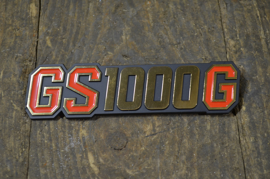 Suzuki ,GS1000G Frame Cover Emblem, Genuine NOS