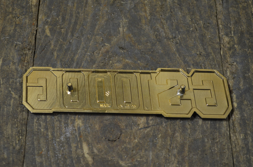 Suzuki ,GS1000G Frame Cover Emblem, Genuine NOS