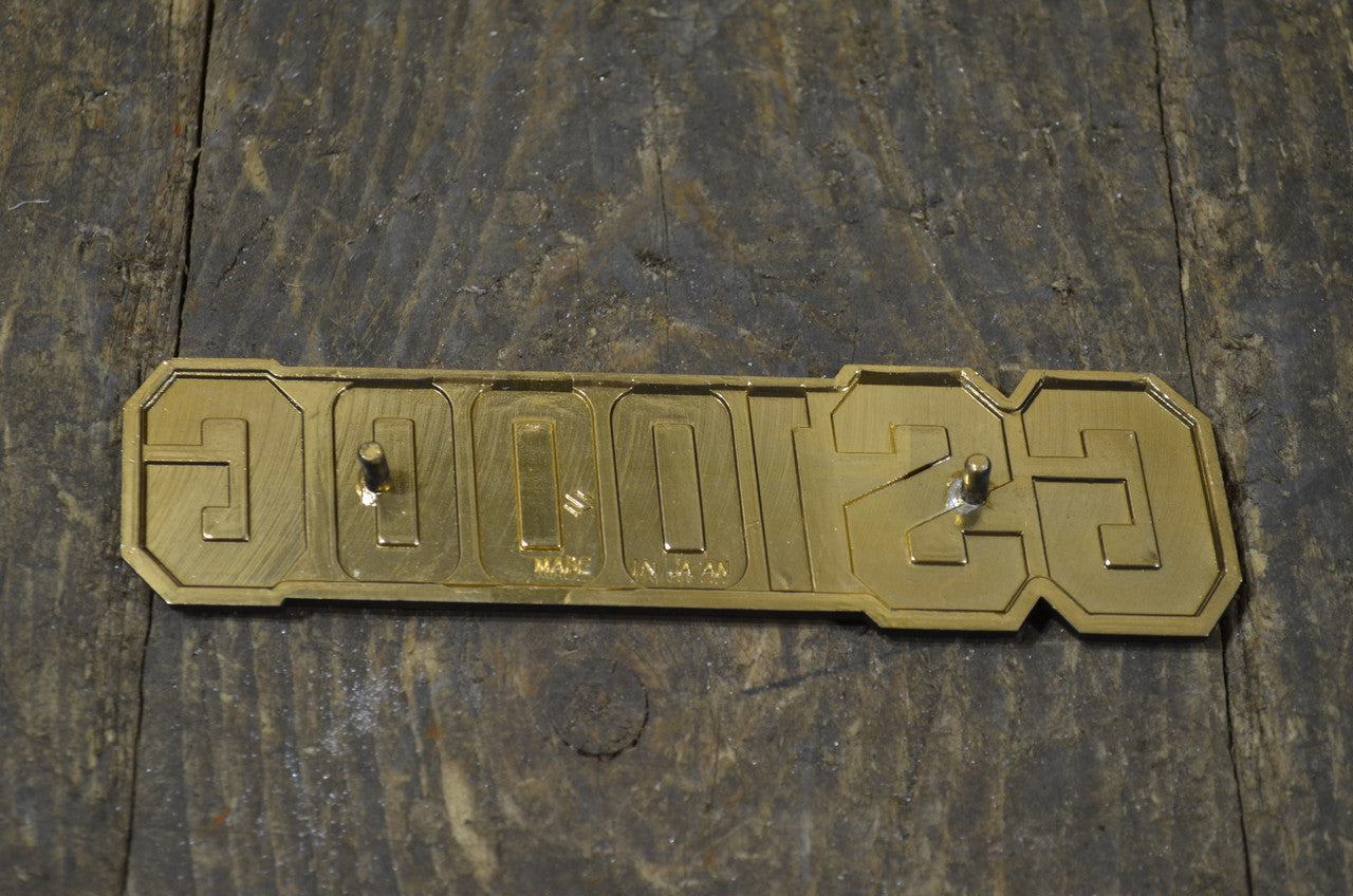 Suzuki ,GS1000G Frame Cover Emblem, Genuine NOS
