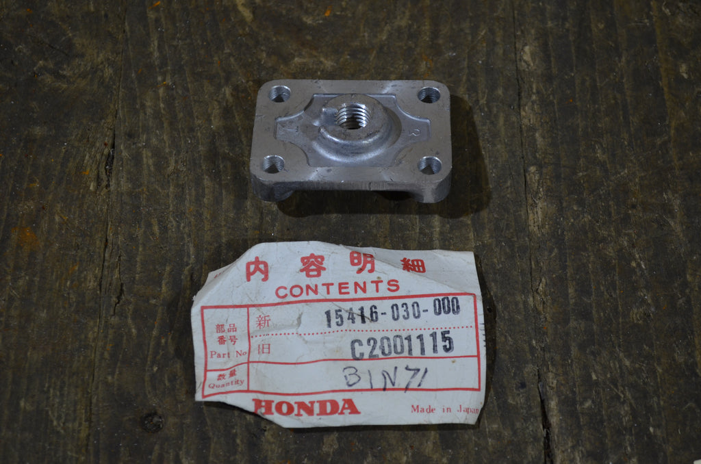 Honda C200 CM90 CT200, Cover Strainer, Genuine NOS 15416-030-000