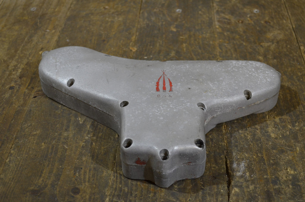 BSA A7 A10 Pre Unit Twin Square Edge ,Timing Cover, With Back Plate Used Part
