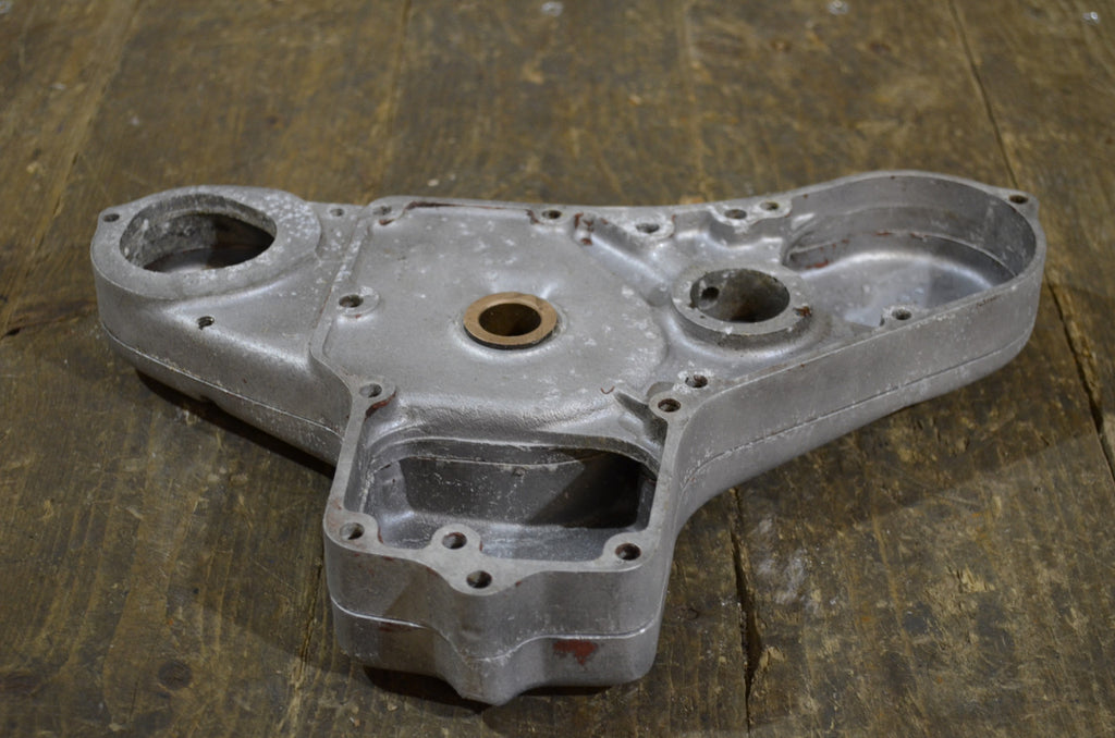BSA A7 A10 Pre Unit Twin Square Edge ,Timing Cover, With Back Plate Used Part