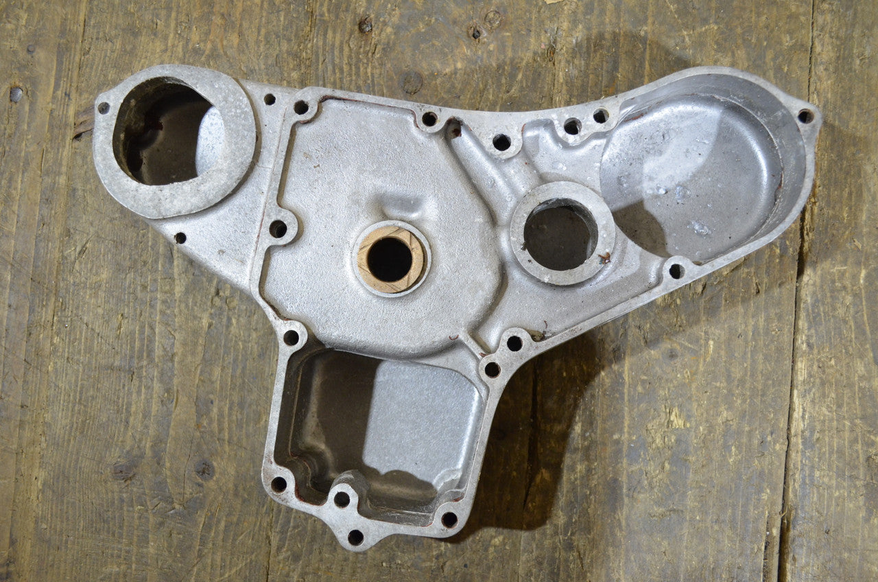 BSA A7 A10 Pre Unit Twin Square Edge ,Timing Cover, With Back Plate Used Part