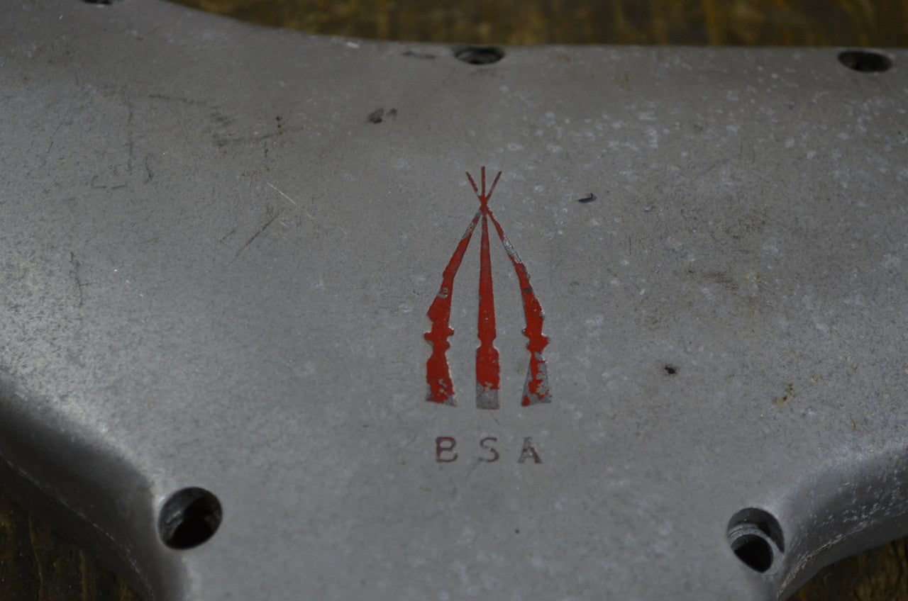 BSA A7 A10 Pre Unit Twin Square Edge ,Timing Cover, With Back Plate Used Part
