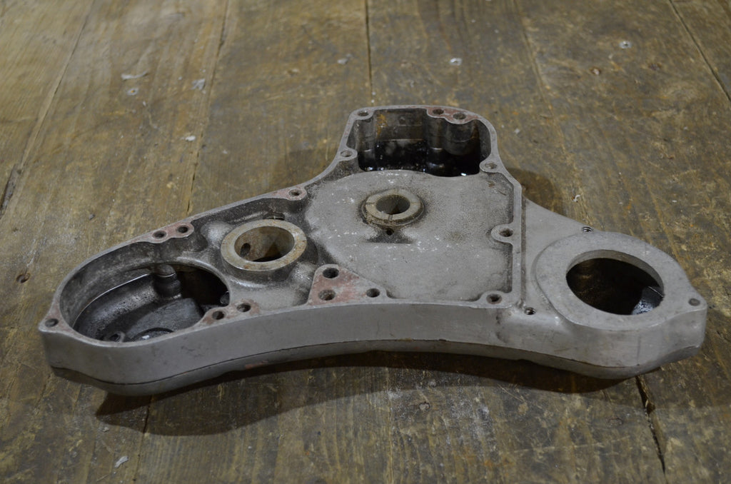 BSA A7 A10 Pre Unit Round Edged ,Timing Cover, With Back Plate Used Part