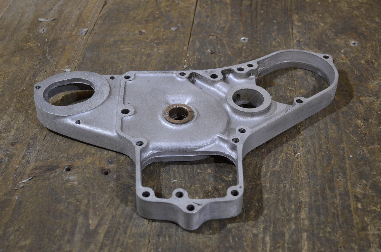 BSA A7 A10 Square Edge ,Timing Back Plate, (1) Used