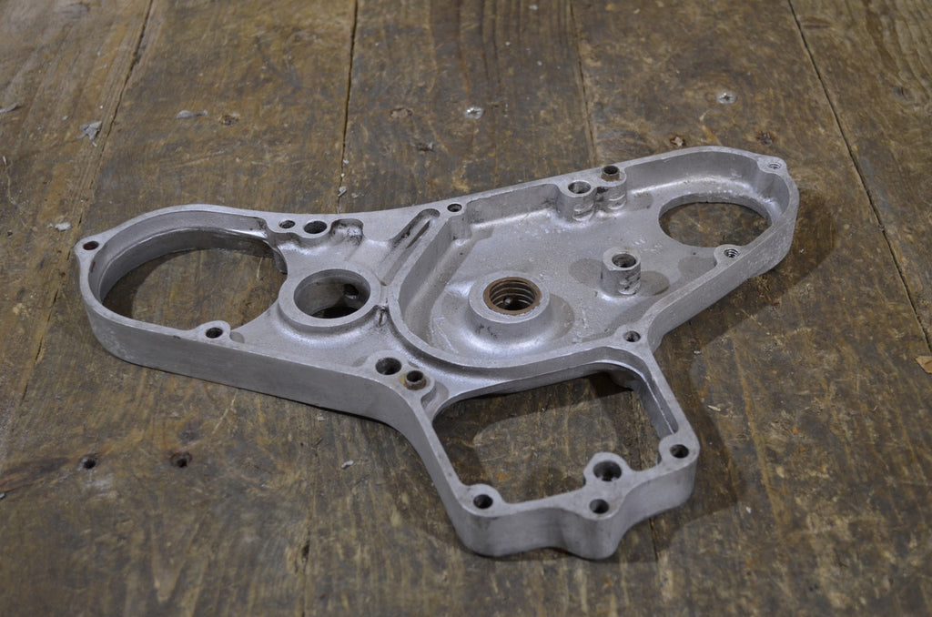 BSA A7 A10 Square Edge ,Timing Back Plate, (1) Used