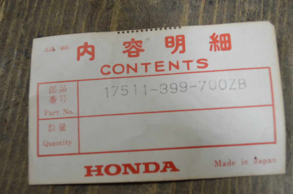 Honda CB125T ,Fuel Cap Lid, Genuine NOS  Honda Part Number 17511-399-700ZB