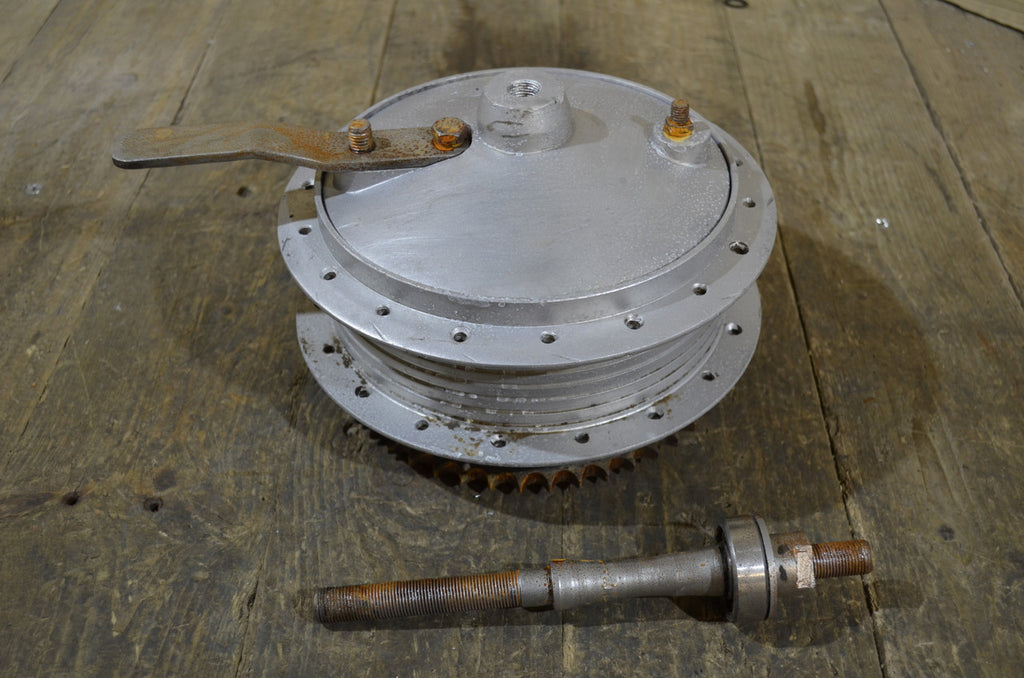 MAF 175 250 Rear ,Hub Brake Plate, Sprocket & Spindle Used Part