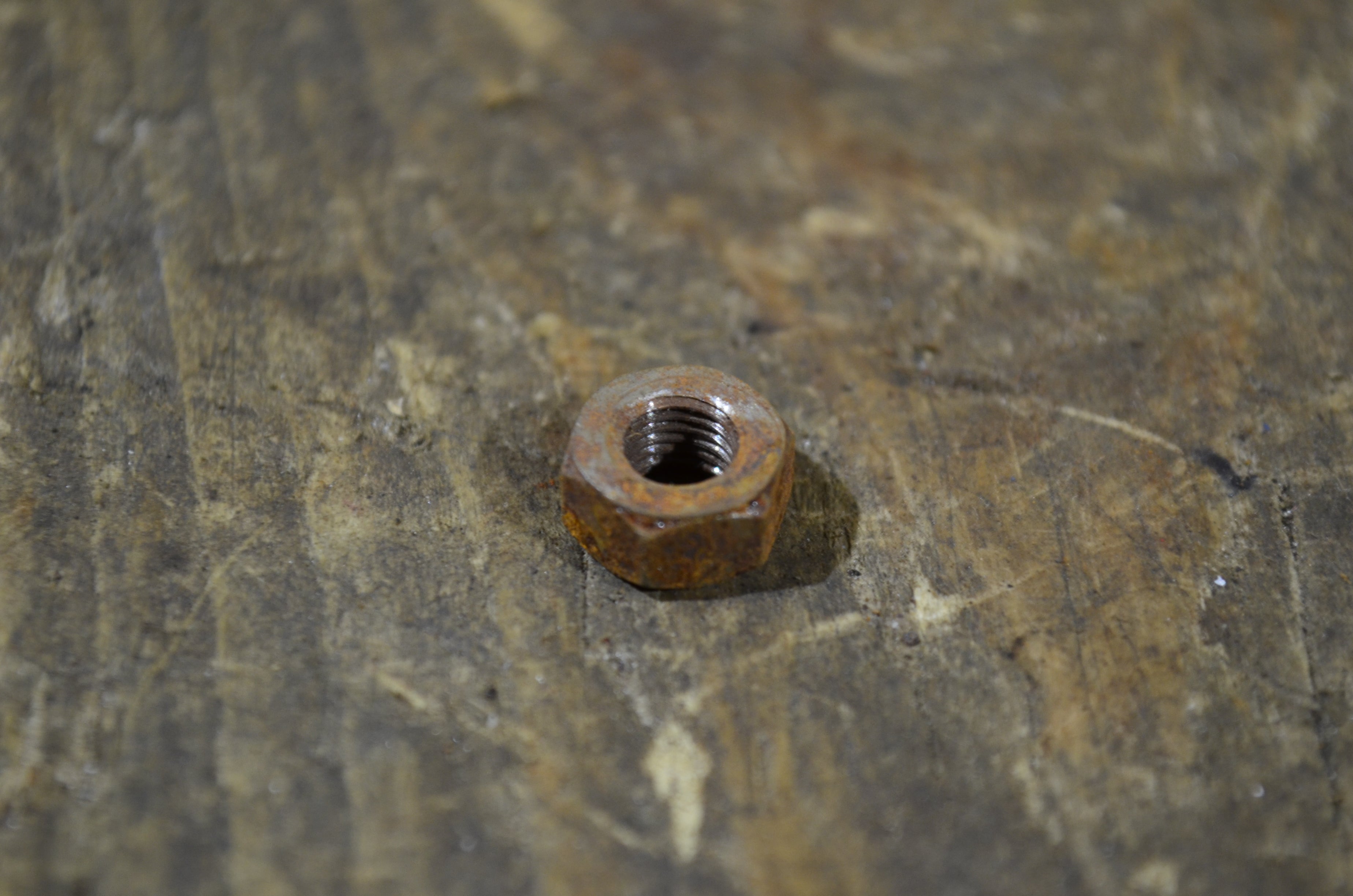 Honda ATC125 ATC185 ATC200 ,Tappet Nut, NOS Shop Spoiled Part Number 90206-250-000