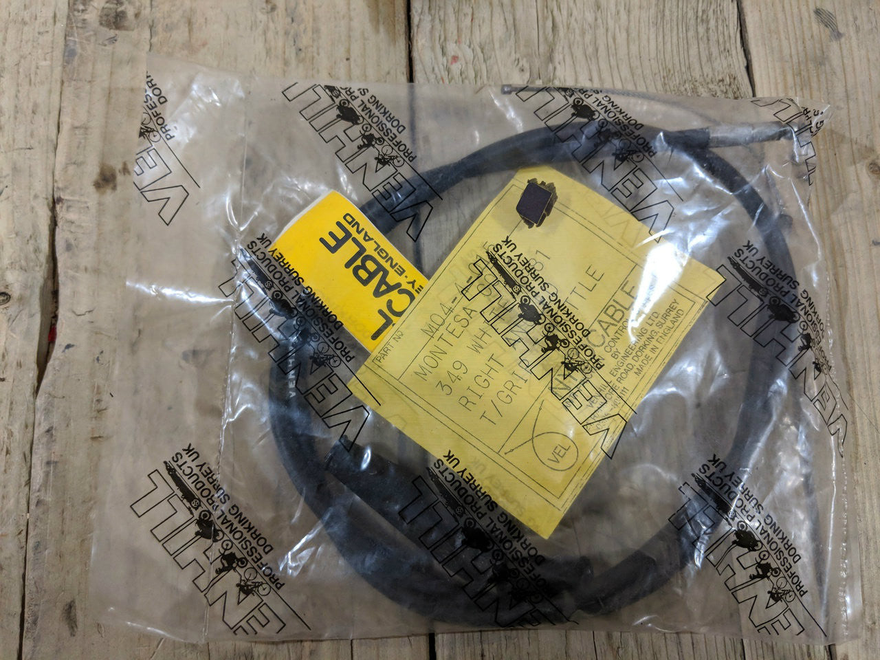 Montesa Cota 349 1981  Venhill Throttle Cable M04-4-015 available at Moto-Classic from 16.95