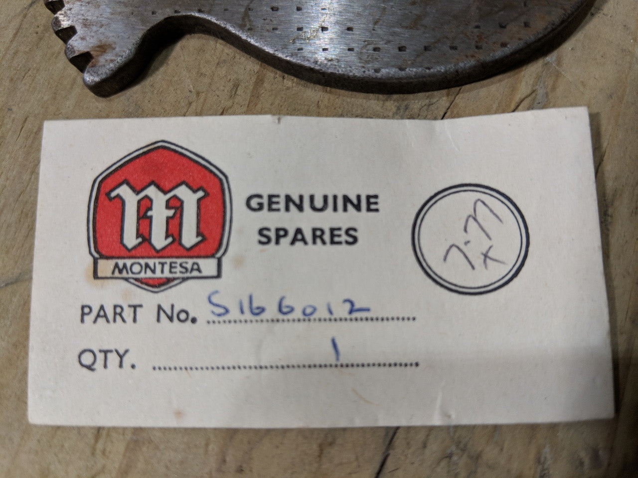 Montesa NOS Cota 348 349 Transmission Shift Plate 5166.012 available at Moto-Classic from 22.5