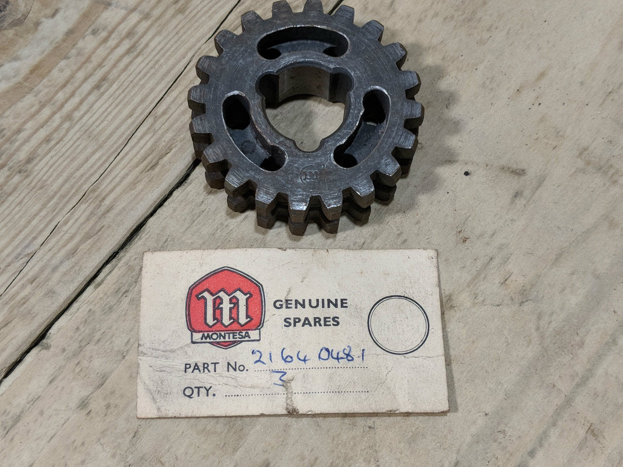 Montesa Cota 247 Mainshaft 4th Gear 2164.048.1/2 available at Moto-Classic from 25