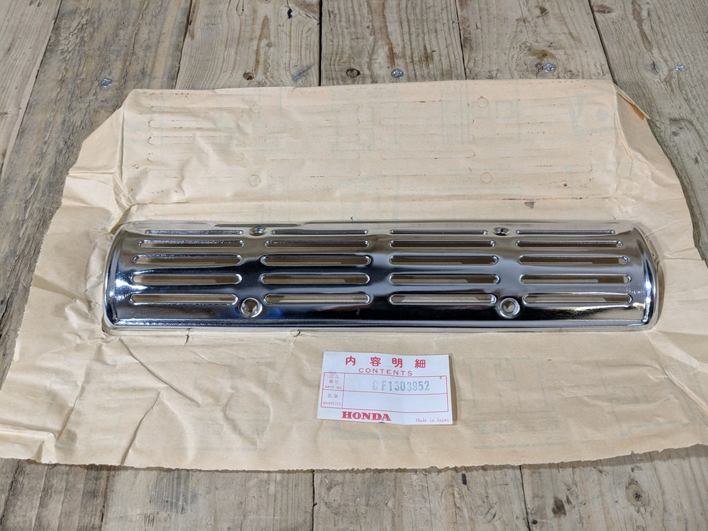 Honda S65 ,Exhaust Chrome Grill, Genuine NOS Honda Part Number CF1303952