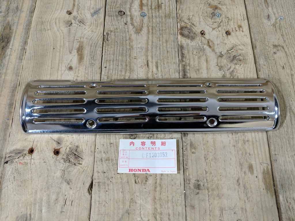 Honda S65 ,Exhaust Chrome Grill, Genuine NOS Honda Part Number CF1303952