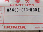 Honda CD90 ,Battery Cover, NOS Honda Part Number 83600-030-000E Blue Shop Soiled