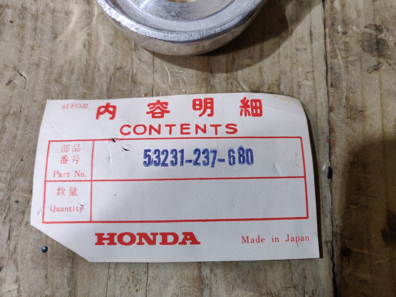 Honda CD175 CA175 ,Steering Top Yoke, Honda Part Number 53231-237-680