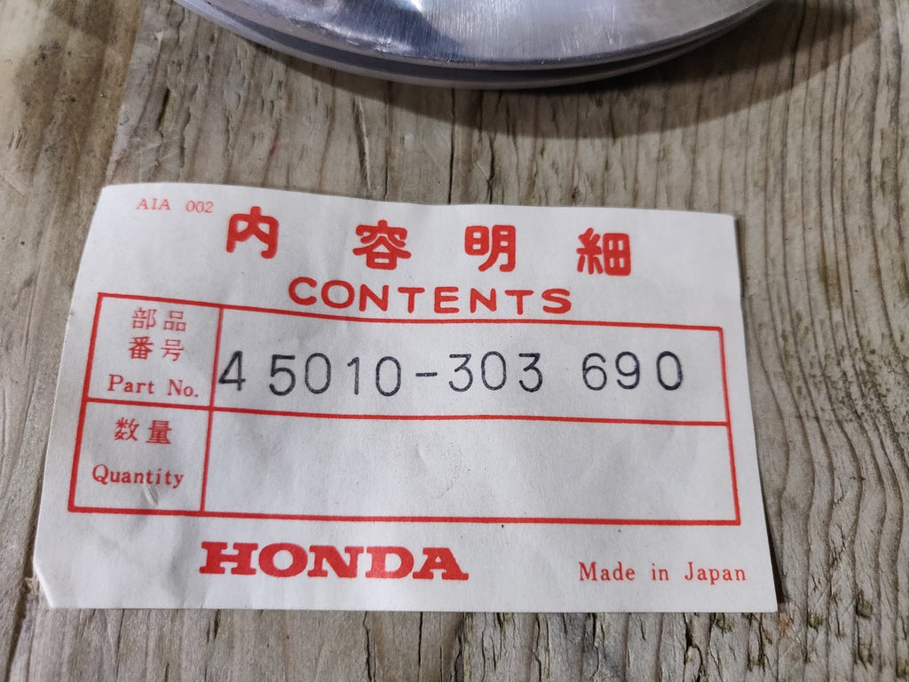 Honda CA175 CD125 CD175 ,Front Brake Plate, NOS Genuine Part Number 45010-303-690