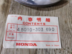 Honda CA175 CD125 CD175 ,Front Brake Plate, NOS Genuine Part Number 45010-303-690