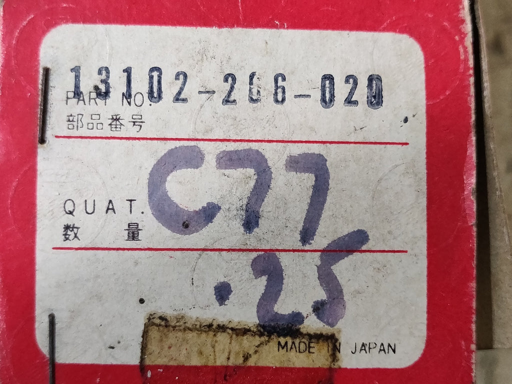 Honda C77 CA77 C78 ,0.25mm Oversize Piston, Genuine NOS Part Number 13102-266-020