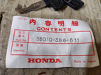 Honda XL250 K3 K4 ,Ignition Lock Key set, NOS Genuine Part Number 35010-386-611
