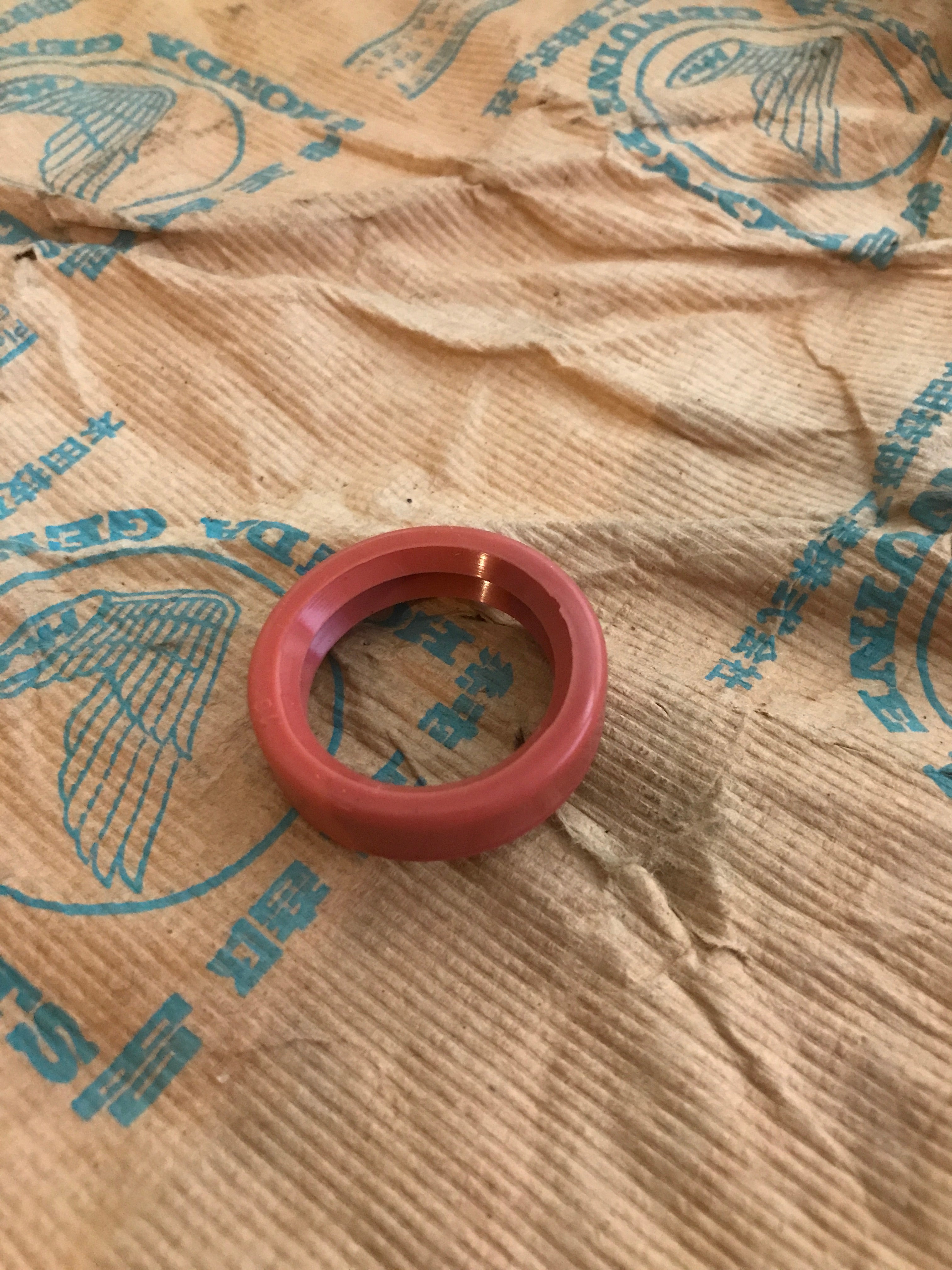 Honda C100 C200  ,Exhaust Seal, NOS Honda Part Number 18391-011-000