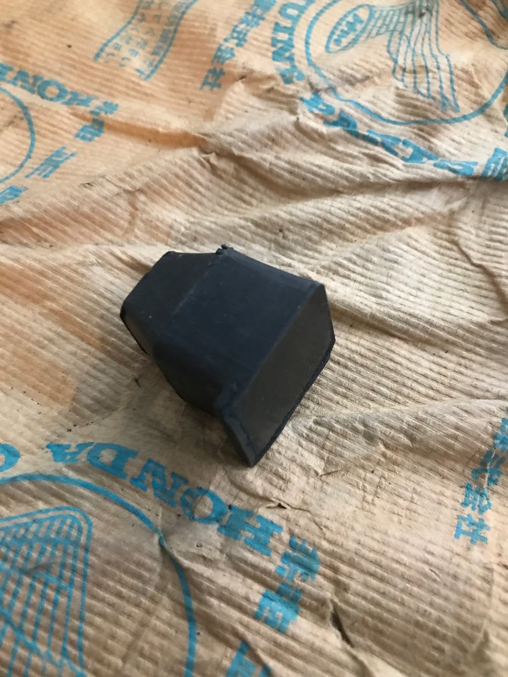Honda C100 C102,Seat Rubber Stopper, Genuine NOS Honda Part Number 77236-001-810