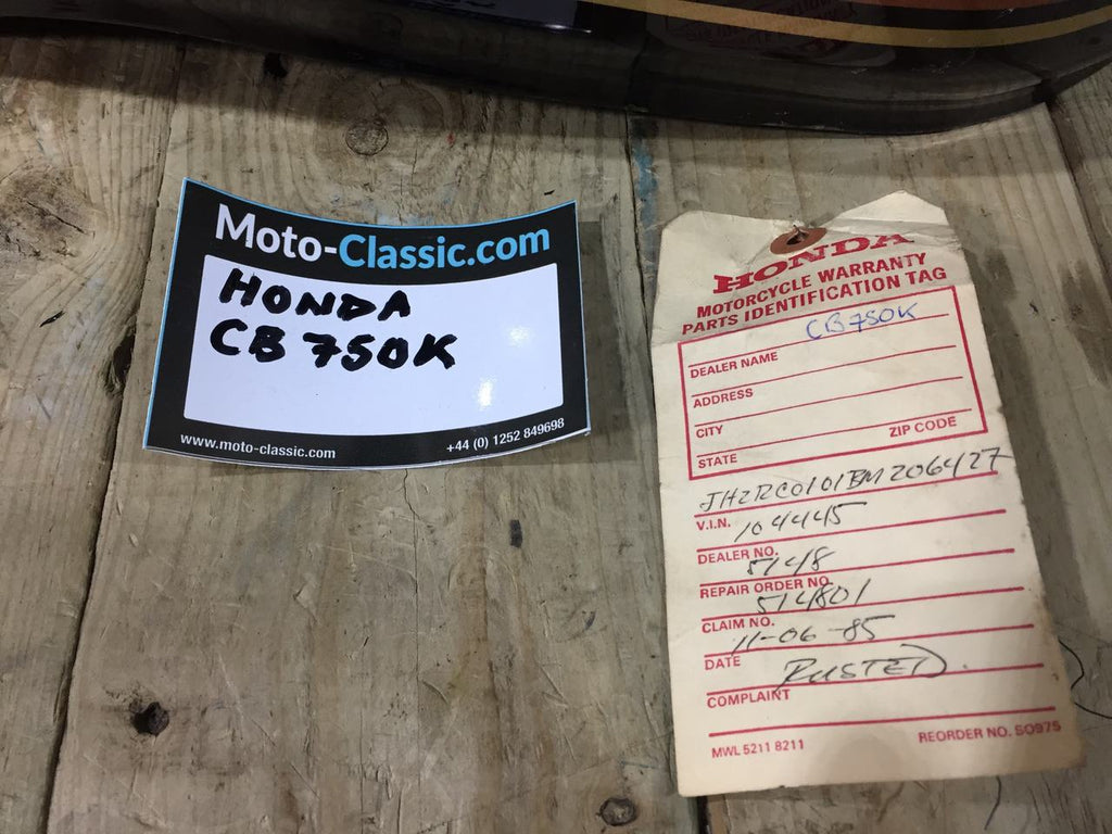 Honda CB750FK ,Fuel Tank, NOS Shop Soiled MAROON