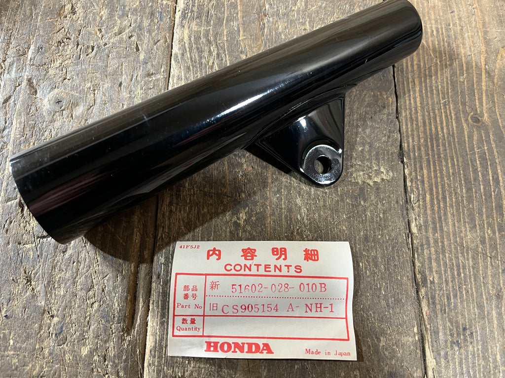 Honda CL90 S90 S90A ,Right Fork Headlight Bracket, NOS Honda Part Number 51602-028-010B