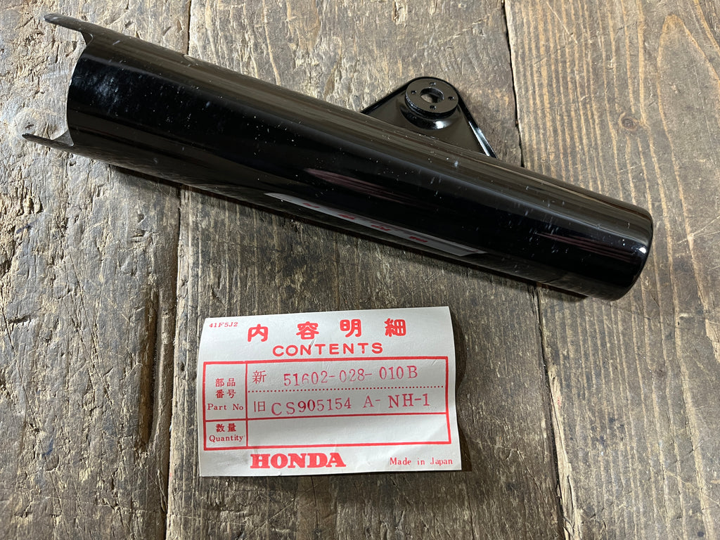 Honda CL90 S90 S90A ,Right Fork Headlight Bracket, NOS Honda Part Number 51602-028-010B